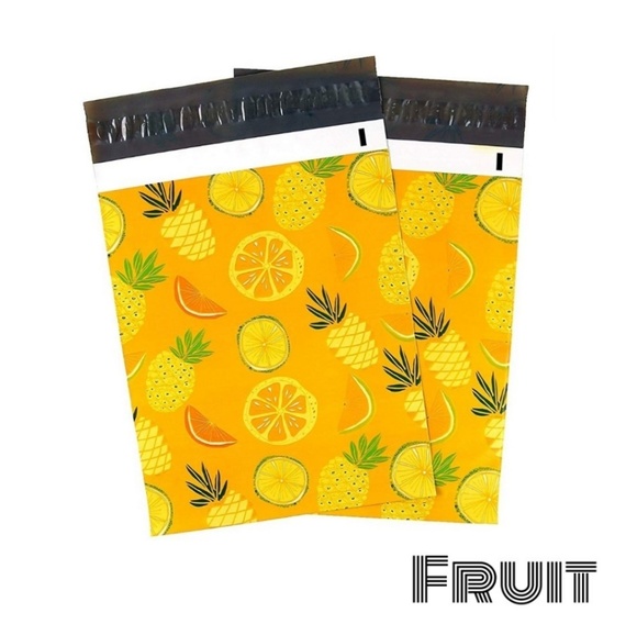 25 Poly Mailers 10 x 13 inch FRUIT Design - Picture 1 of 1